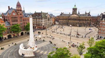 Dam-Platz, mitten im Zentrum von Amsterdam