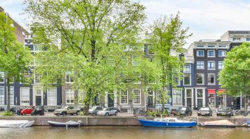 The distinctive canals of Amsterdam