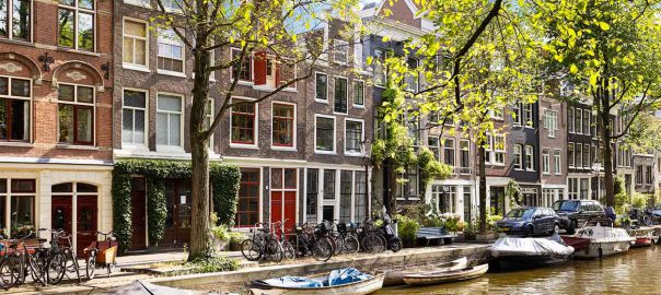 The jordaan is a beautiful neighborhood