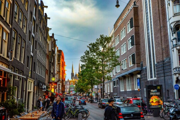 City of Amsterdam streetscape - housing