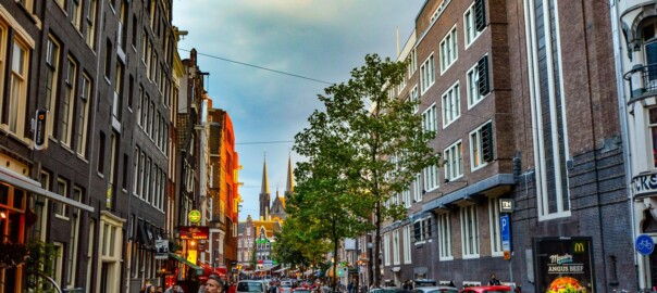City of Amsterdam streetscape - housing